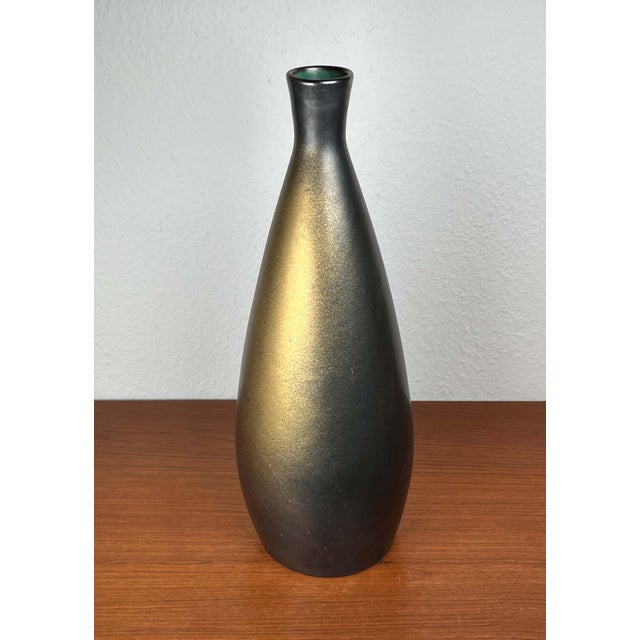 Large Postmodern German Studio Pottery Vase from Ernst Loesche, 1980s, in Very Good conditions. Designed 1980 to 1989 This...