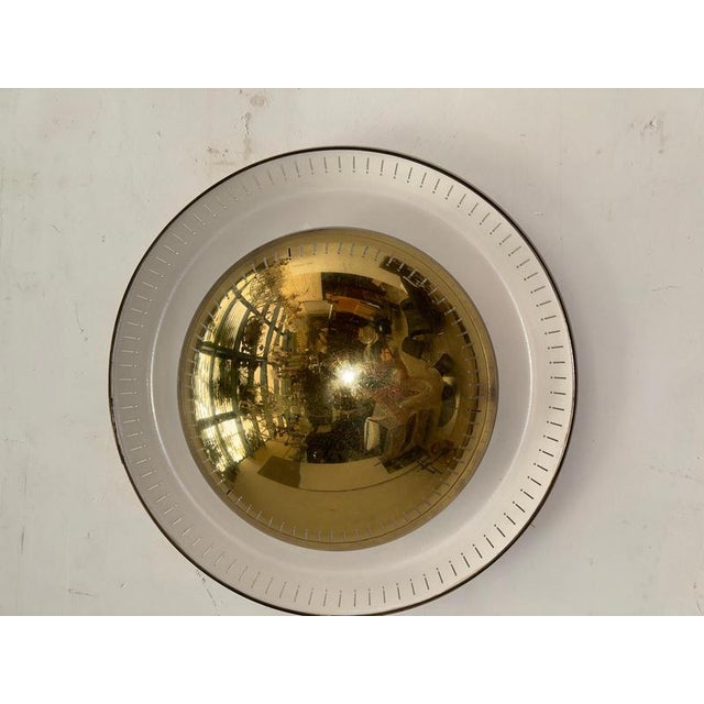 Vintage Brass Flush Mount from Kaiser, 1950s For Sale - Image 4 of 14