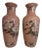 French Pink Ceramic Vases, 1940s, Set of 2 For Sale