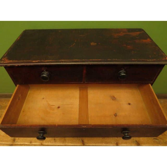 Wood English Stained Pine Chest of Drawers For Sale - Image 7 of 18