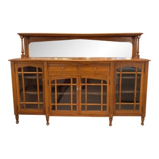 Arts & Crafts Breakfront Sideboard For Sale