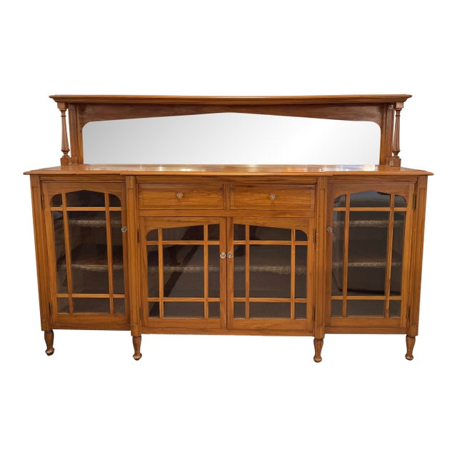 Arts & Crafts Breakfront Sideboard For Sale