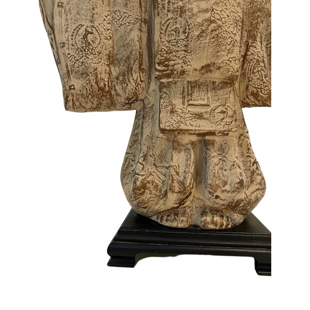 Large Japanese Samurai Sculpture by Austin Productions, “The Uesugi” 1981, 24" Tall For Sale In Houston - Image 6 of 13