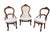 Traditional 3 Antique Victorian Renaissance Revival Carved Walnut Upholstered Parlor Chairs For Sale - Image 3 of 14