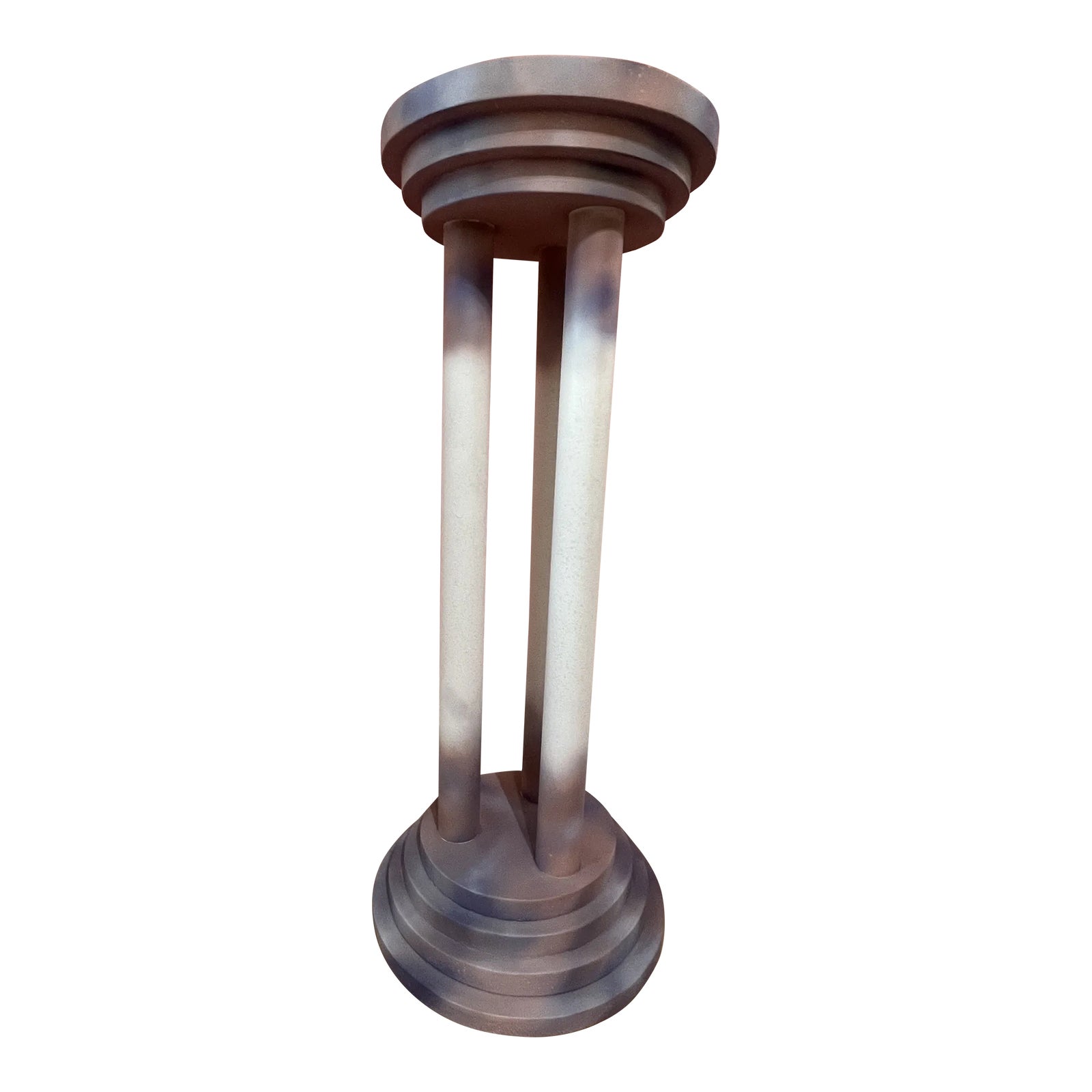 1980 Pastel Pink Column Pedestal by Austin Productions | Chairish