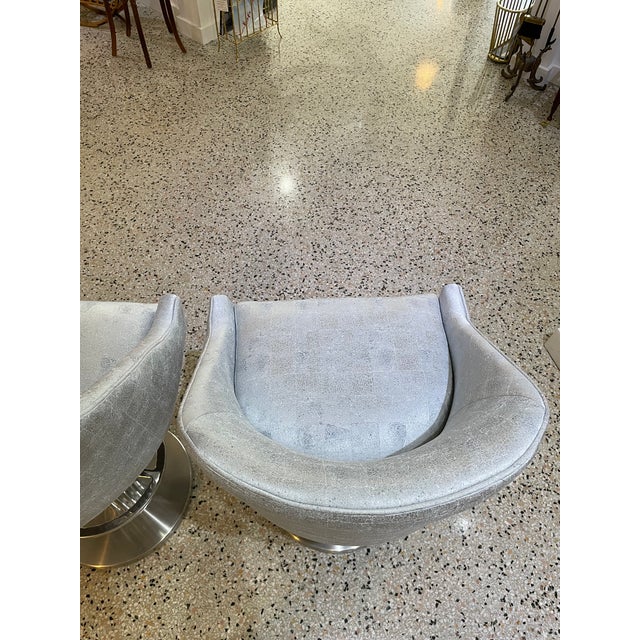 Bar Stools Memory Swivel Design for Leisure - A Pair For Sale - Image 16 of 17