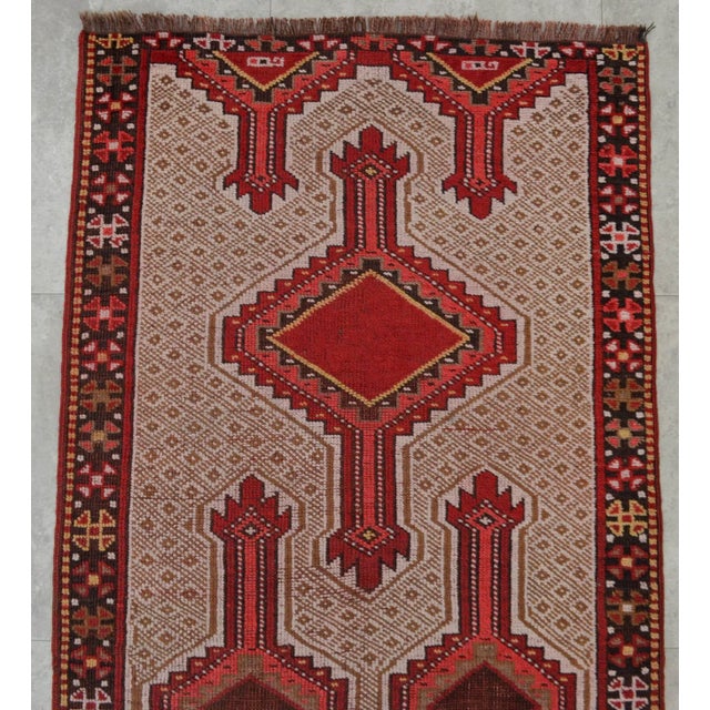 Vintage Turkish Hand Knotted Runner Rug - 2′10″ X 7′1″ For Sale - Image 6 of 9
