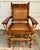 Brown Vintage Bamboo, Rattan & Wood Lounge Chairs With Ottoman, Set of 3 For Sale - Image 8 of 18