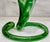 Emerald Mid-Century Modern Emerald Swirl Murano Style Handkerchief Vase For Sale - Image 8 of 9