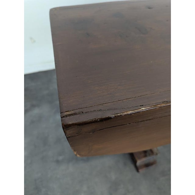 Large Rustic Bench in Oak with a Wedge Mechanism For Sale - Image 5 of 6