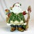 American 1980s Vintage Majolica Hollywood Regency Fitz & Floyd Christmas Santa Tea Pot For Sale - Image 3 of 9