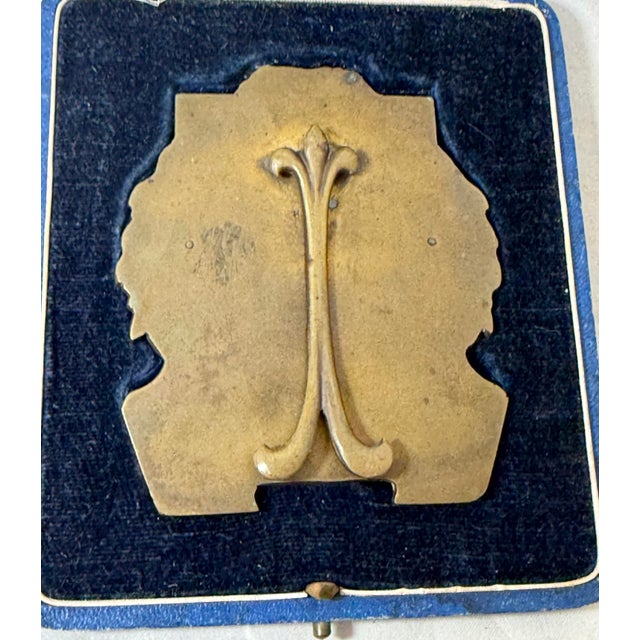 1930s High Quality Antique 1931 Dutch Silver Plated Bronze Archery Trophy Award Medal For Sale - Image 5 of 13