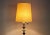 Mid-Century Floor Lamp with Wood and Brass Stem For Sale - Image 5 of 8