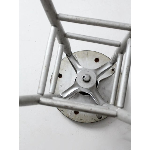 Antique Painted Swivel Seat Stool For Sale - Image 9 of 11