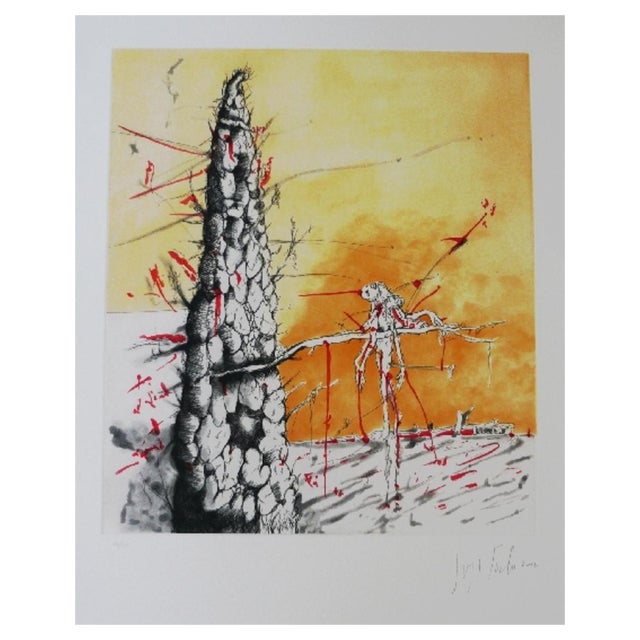 Jorge Tacla, Cuarto Para Dos, Etching, 2002 For Sale