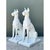 Vintage Solid Cast Cement Great Dane Statues - A Pair For Sale - Image 12 of 13