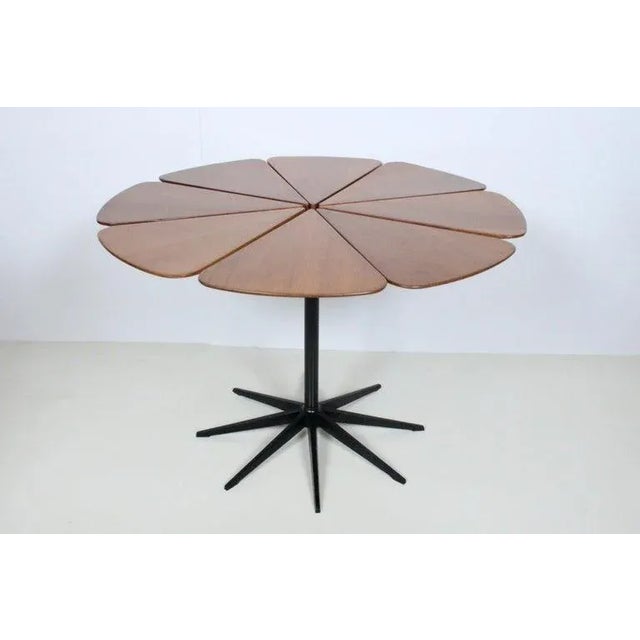 Mid-Century Modern Richard Schultz Cedar & Black Iron "Petal" Dining Table, 1960's For Sale - Image 3 of 12