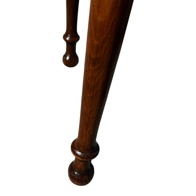 Antique Victorian Pre-1930 Caned Bench Woven Cane Seat Piano Hall Bench Wood For Sale - Image 15 of 18