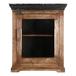 Wooden Mounted or Freestanding Display Case For Sale