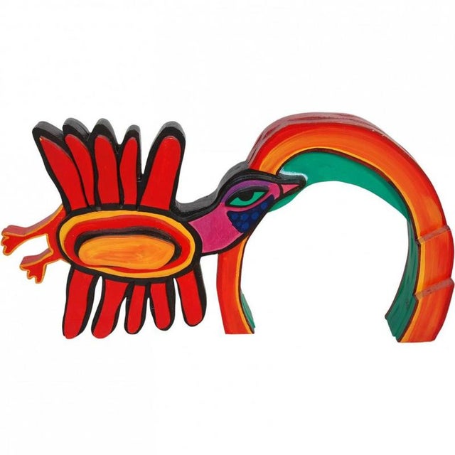 Red Rainbow with Cat Sculpture by Corneille For Sale - Image 8 of 11