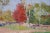 Vintage Susie King Autumn Fall Impressionist Landscape Oil Painting 16" For Sale - Image 10 of 11