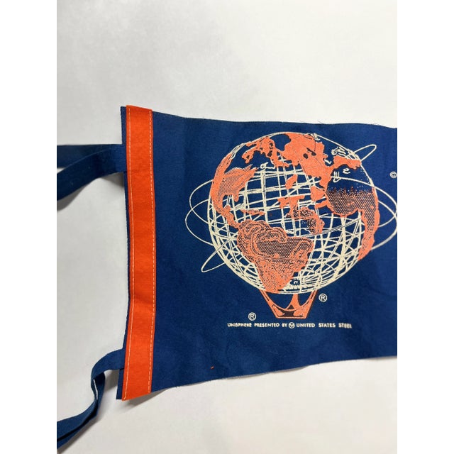 Mid-Century Modern 1964 New York World's Fair Pennant For Sale - Image 3 of 6
