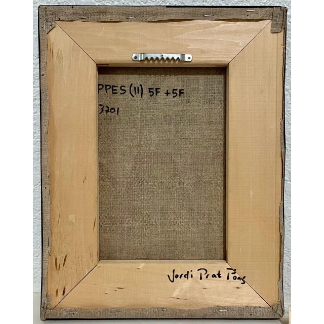 Late 20th Century Jordi Prat Pons, Spanish Pop Art Catalan Mixed Media Torn Paper Collage Painting Jori Prat Pons, 1995-2002 For Sale - Image 5 of 5