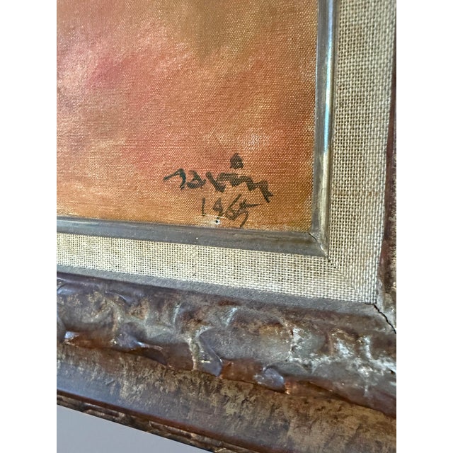 Original Maurice Savin oil on canvas “Les Baigneuses” painting. Gorgeous example of his bathers in his golden age color...