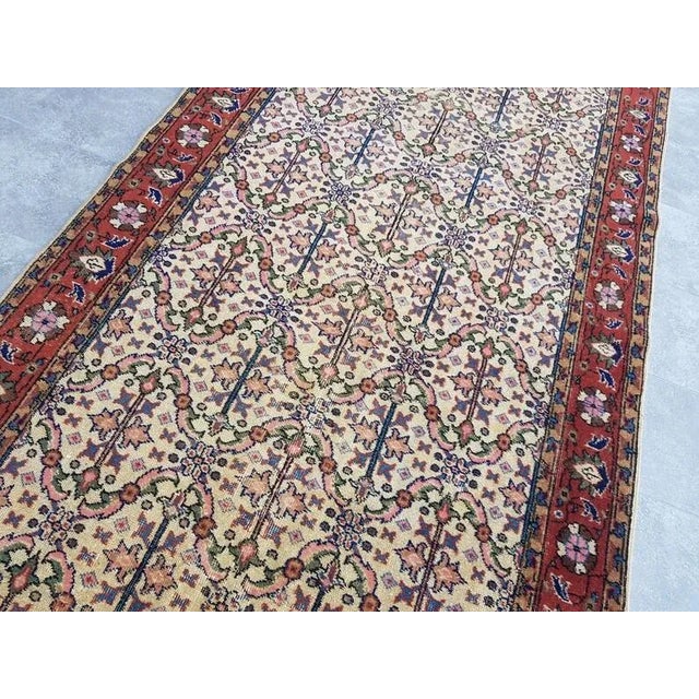 1960s Bohemian Handknotted Vintage Area Rug For Sale - Image 6 of 8