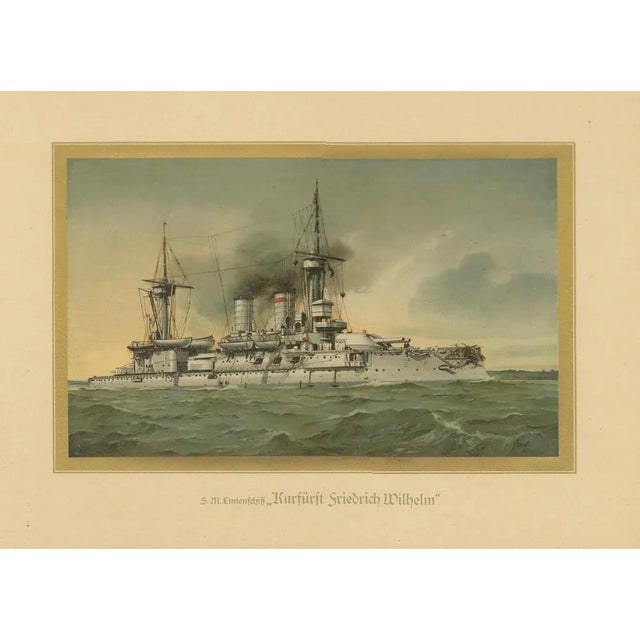 SMS Kurfürst Friedrich Wilhelm, 1903, Paper For Sale - Image 6 of 7