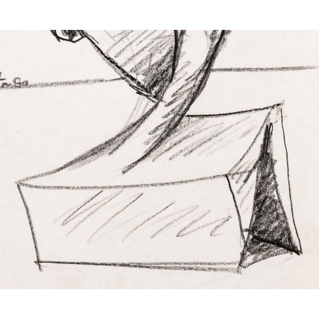 Seymour Lipton Sculpture Study Sketch, 1980 For Sale - Image 4 of 6