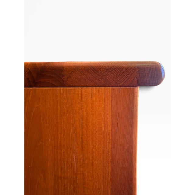 Mid-Century Danish Solid Teak Sideboard Credenza Attributed to Nissen & Gehl For Sale - Image 14 of 17
