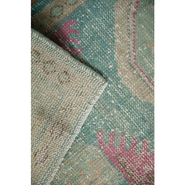 Textile Vintage Distressed Oushak Rug Runner - 2'1" X 4'3" For Sale - Image 7 of 8