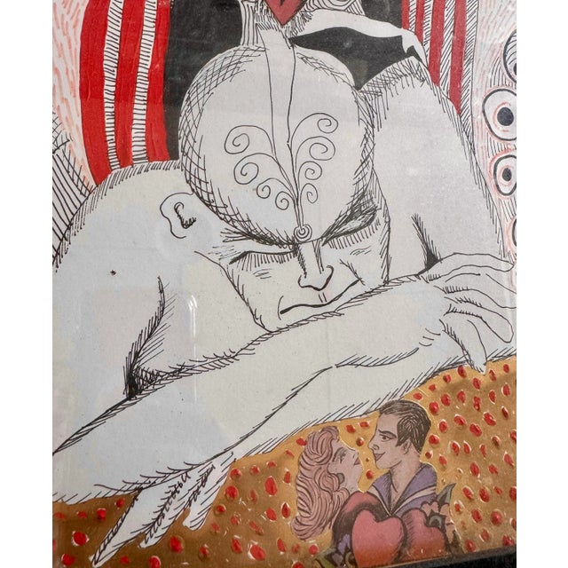 Abstract Expressionism Mix Media Framed Graffiti by Vanessa Garcia For Sale - Image 3 of 5