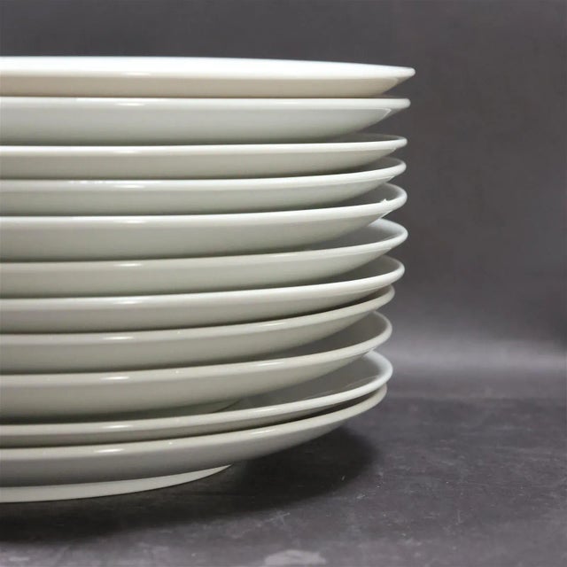 Mid-Century Modern Vintage "Domino" Plates by Hutschenreuther Gelb Pasco- Set of 11 For Sale - Image 3 of 4