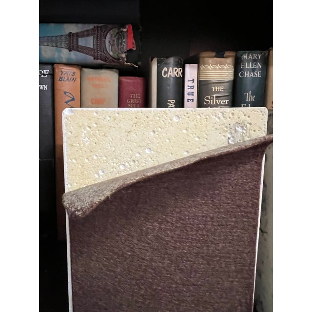 Vintage Marble Stone Block Bookends With Metal Figure- a Pair For Sale In West Palm - Image 6 of 9