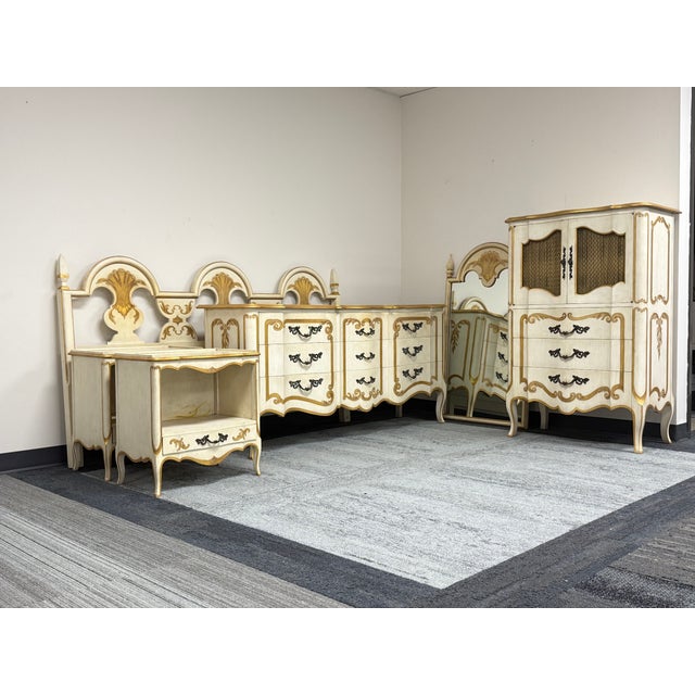 John Widdicomb "Classic" French Provincial King Size Headboard For Sale In Saint Louis - Image 6 of 6