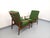 Vintage Scandinavian Chairs in Teak and Green Fabric, 1960s, Set of 2 For Sale - Image 17 of 18