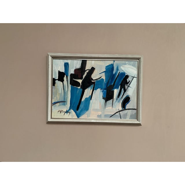 Sven H. Engberg, Abstract Composition, 1950s, Oil on Panel, Framed For Sale - Image 6 of 18