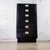 Mid to Late 20th Century Modern Campaign Henredon Black Narrow Chest of Drawers or Lingerie Cabinet For Sale - Image 16 of 18