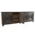 Asian Distressed Black Square Pattern Sideboard For Sale - Image 3 of 7