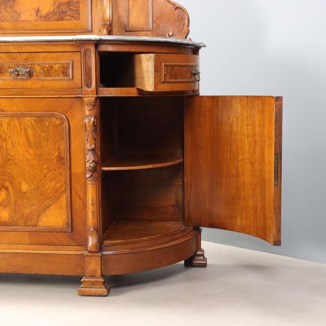Umbertina Sideboard in Walnut and Walnut Burl For Sale - Image 10 of 13