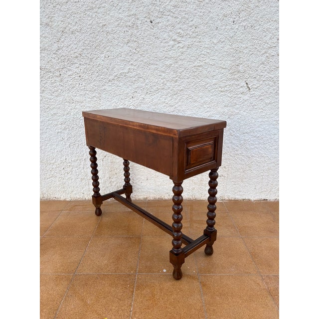 Antique Spanish Console Table in Carved Walnut, 1890 For Sale - Image 18 of 18