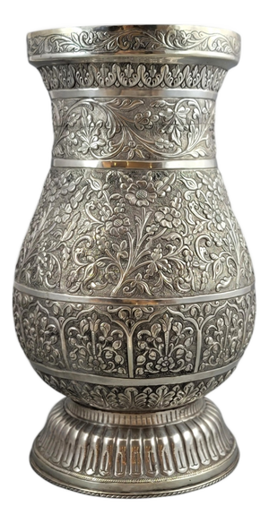 Large Indian Silver Vase