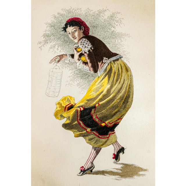 Beautiful Ornate Red Leather Antique French Book Works of Beaumarchais Hand Painted Illustrations For Sale In New York - Image 6 of 12