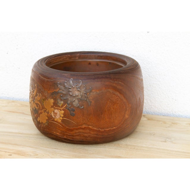 Large Meiji Period Japanese Inlaid Hibachi For Sale In Los Angeles - Image 6 of 7
