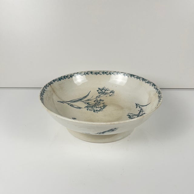 Footed Salad Bowl from KG Lunéville, 1890s For Sale - Image 11 of 11