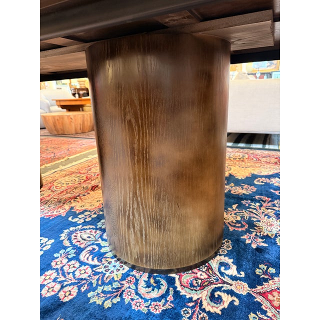 Brown Brownstone Furniture Sutter Dining Table For Sale - Image 8 of 12