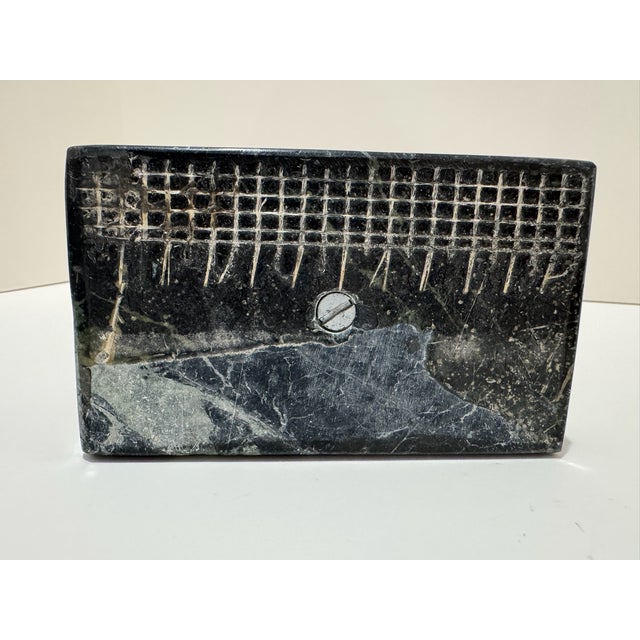 Mid 20th Century Larry Mohr Bronze Abstract Figurative Sculpture on Marble Base | Signed Estate Piece For Sale - Image 15 of 15