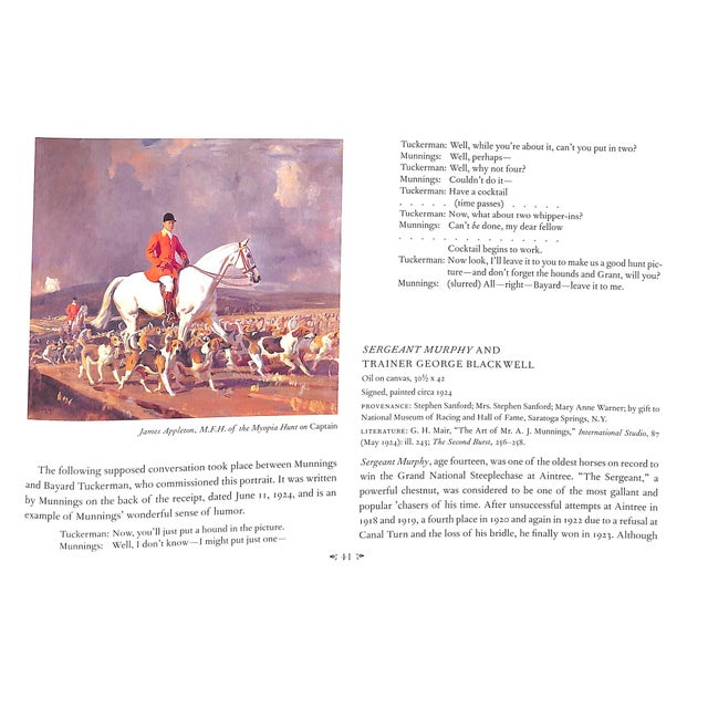 Paper "The Mastery of Munnings: Sir Alfred J. Munnings 1878-1959" 2000 Peralta-Ramos, Lorian For Sale - Image 7 of 10